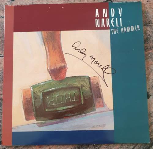 ANDY NARELL The Hammer (VG+/VG+) Windham Hill WH-0107 US Press 1987 - Lyrics - SIGNED BY ANDY NARELL