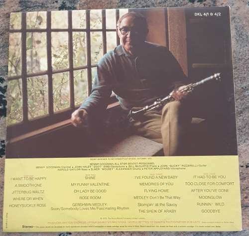 BENNY GOODMAN and HIS SEXTET On Stage - Double LP (VG+/VG+) Decca DKL 4/1 and 4/2 UK Pressing 1972