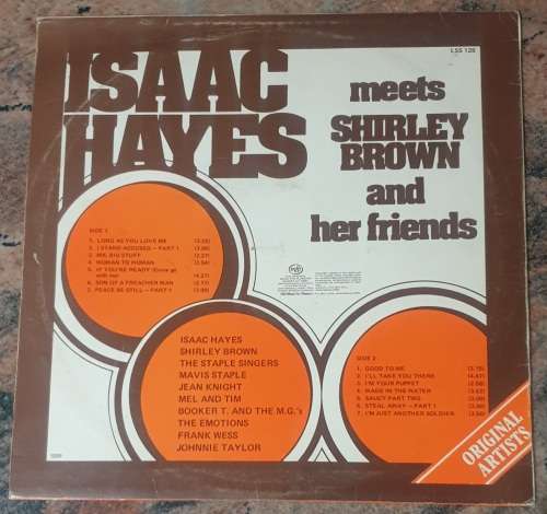 ISAAC HAYES Meets SHIRLEY BROWN and Her Friends (VG+/VG) Stax MFP LSS 128 South African Pressing