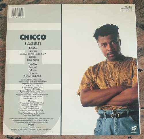 CHICCO TWALA Nomari (Very Good+/Very Good+) Teal Records RBL 184 SA Pressing 1991 - VERY RARE