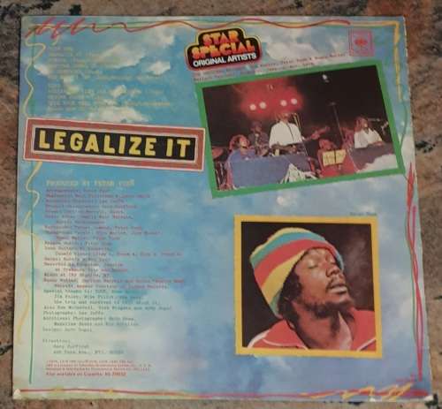 PETER TOSH Legalize It (Very Good+/Very Good+) CBS STR 20032 SA Pressing 1980