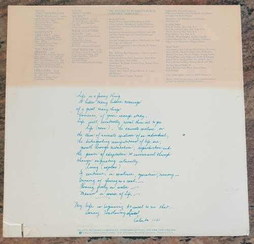 ROBERTA FLACK Featuring DONNY HATHAWAY (Very Good+/VG) Atlantic SD 16013 USA Pressing 1979 - Lyrics