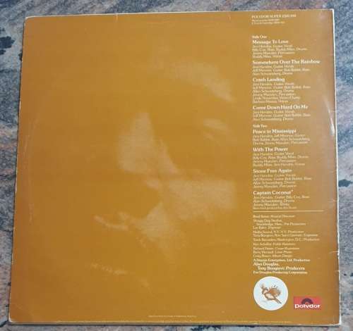 JIMI HENDRIX Crash Landing (Very Good+/Very Good) Polydor 2310 398 United Kingdom Pressing - RARE