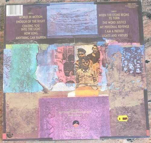 JACKSON BROWNE World In Motion (Very Good+/Very Good+) SA Pressing 1989