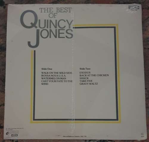 QUINCY JONES The Best Of (New and sealed) Gallo GSL 178 SA Pressing 1983 - RARE