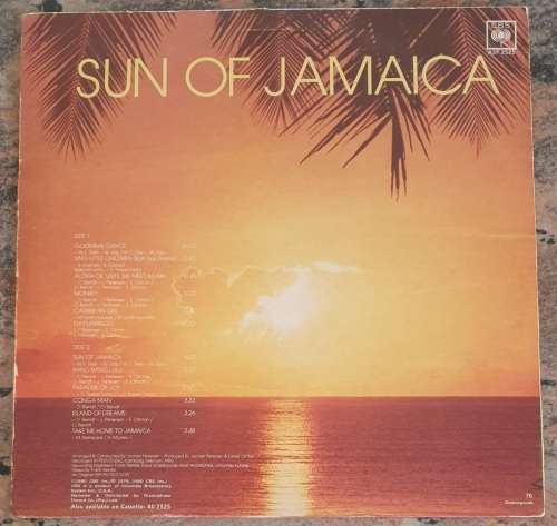 GOOMBAY DANCE BAND Sun Of Jamaica (Very Good+/Very Good) CBS ASF 2525 South African Pressing 1980