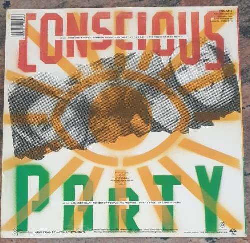 ZIGGY MARLEY and THE MELODY MAKERS Conscious Party (VG/VG) Virgin VNC 5119 SA Pressing 1988