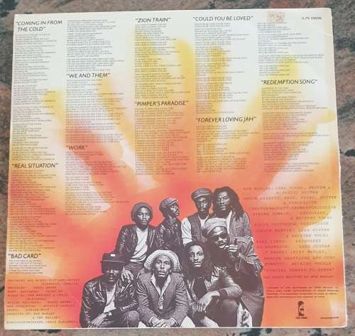 BOB MARLEY and THE WAILERS Uprising (VG/VG) Island ILPS 29596 SA Pressing - ORIGINAL 1980 PRESSING