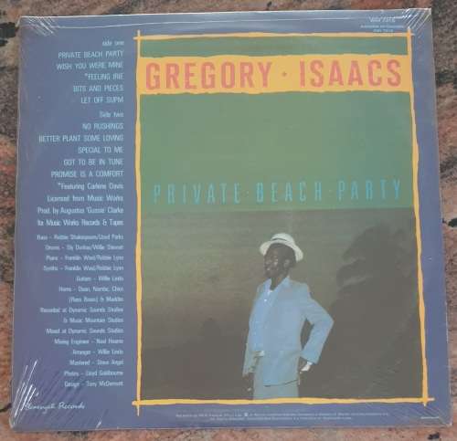 GREGORY ISAACS Private Beach Party (New and sealed) Warner WIH 7018 SA Pressing 1985 - VERY RARE