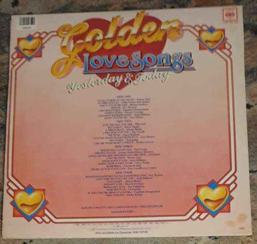 GOLDEN LOVE SONGS Yesterday and Today - Original Artists - Double LP (VG+/VG+) CBS AGP 137 SA 1983