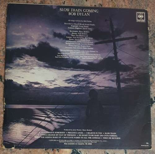 BOB DYLAN Slow Train Coming (Very Good+/Very Good) CBS DNW 2402 SA Pressing