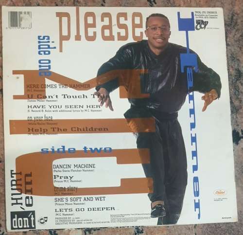 MC HAMMER Please Hammer Don`t Hurt Ém (Very Good+/Good+) Capitol TOL (Y) 7928571 SA Press 1990