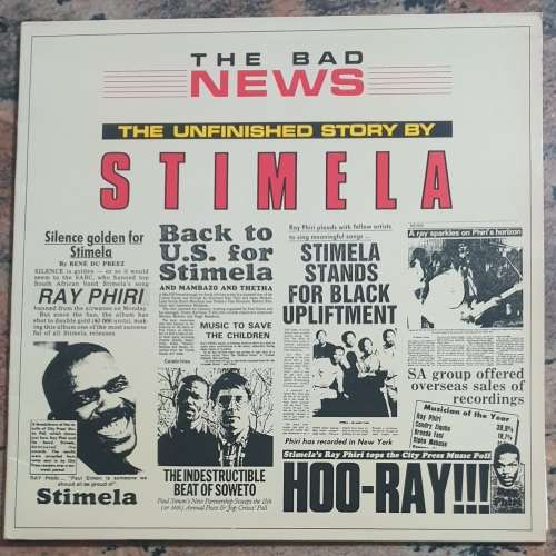 STIMELA The Unfinished Story - Gatefold (Exc/Exc) Gallo HUL 40147 SA Pressing 1987 - Lyrics - RARE