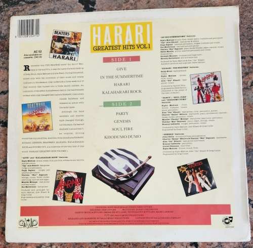 HARARI Greatest Hits Vol 1 - African Classics (Excellent/VG+) Gallo AC 52 SA Press 1990 - VERY RARE