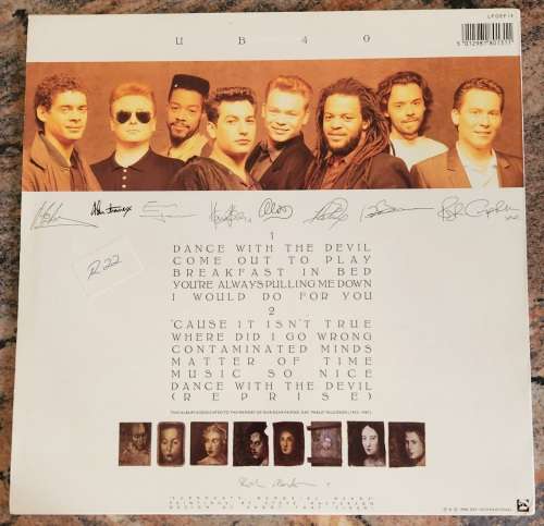 UB40 UB40 (Excellent/Excellent) Virgin LP DEP 13 United Kingdom Pressing 1988 - Original inner