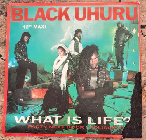 BLACK UHURU What Is Life (VG+/G+) Island IS 12150 SA Pressing 1984 -  ``12 MAXI - RARE