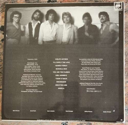 TOTO Toto (Very Good+/Very Good+) CBS ASF 2211 South African Pressing 1978