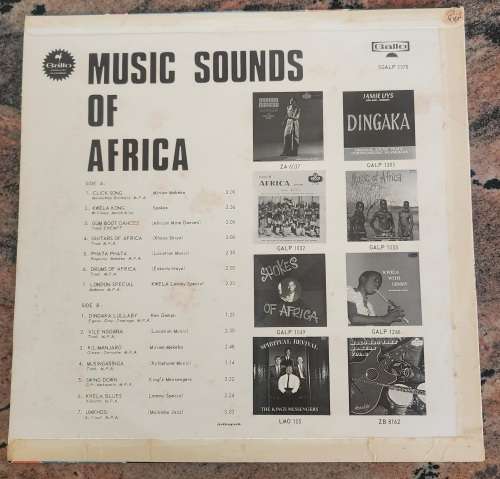 MUSIC SOUNDS OF AFRICA Various (Very Good/Very Good) Gallo SGALP 1578 SA Pressing