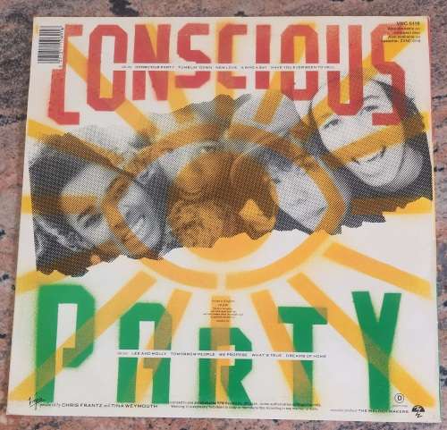 ZIGGY MARLEY and THE MELODY MAKERS Conscious Party (Excellent/VG+) Virgin VNC 5119 SA Press 1988