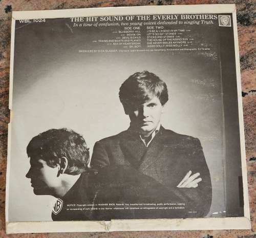 THE EVERLY BROTHERS The Hit Sound Of The (VG/VG) WBL 1024 USA Pressing