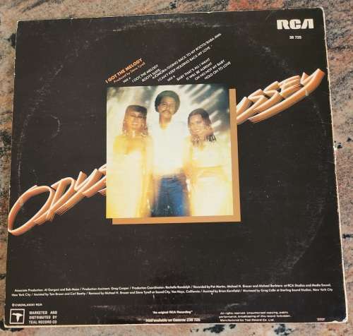ODYSSEY I Got The Melody (Very Good+/Very Good) RCA 38 725 South African Pressing 1981