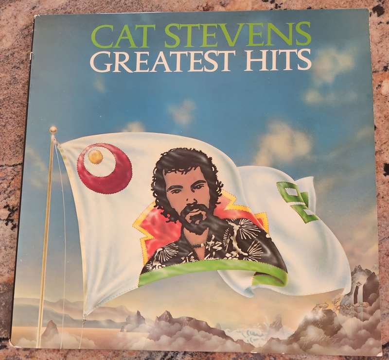 CAT STEVENS Greatest Hits - VG+ - UK Press - Poster with lyrics - VERY RARE - ILPS 9310