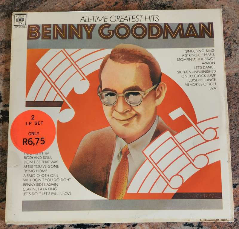 BENNY GOODMAN All Time Greatest Hits - Double LP (Exc/VG+) CBS S GP 64/65 - SA Pressing - Gatefold