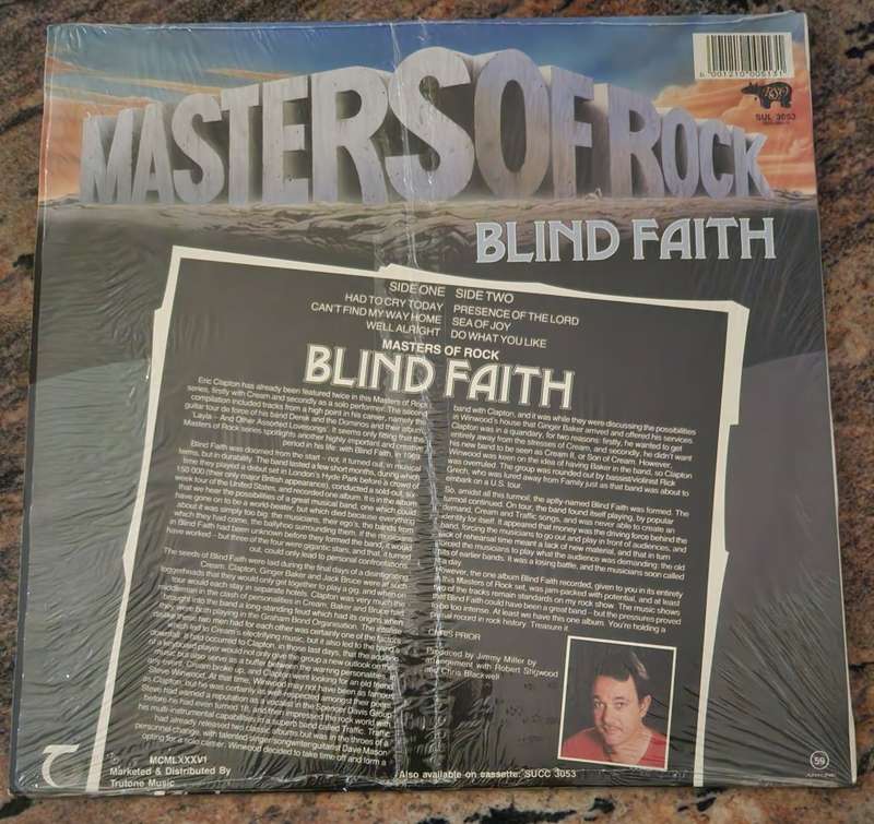 BLIND FAITH Masters Of Rock (VG+/Excellent) RSO SUL 3053 SA Pressing