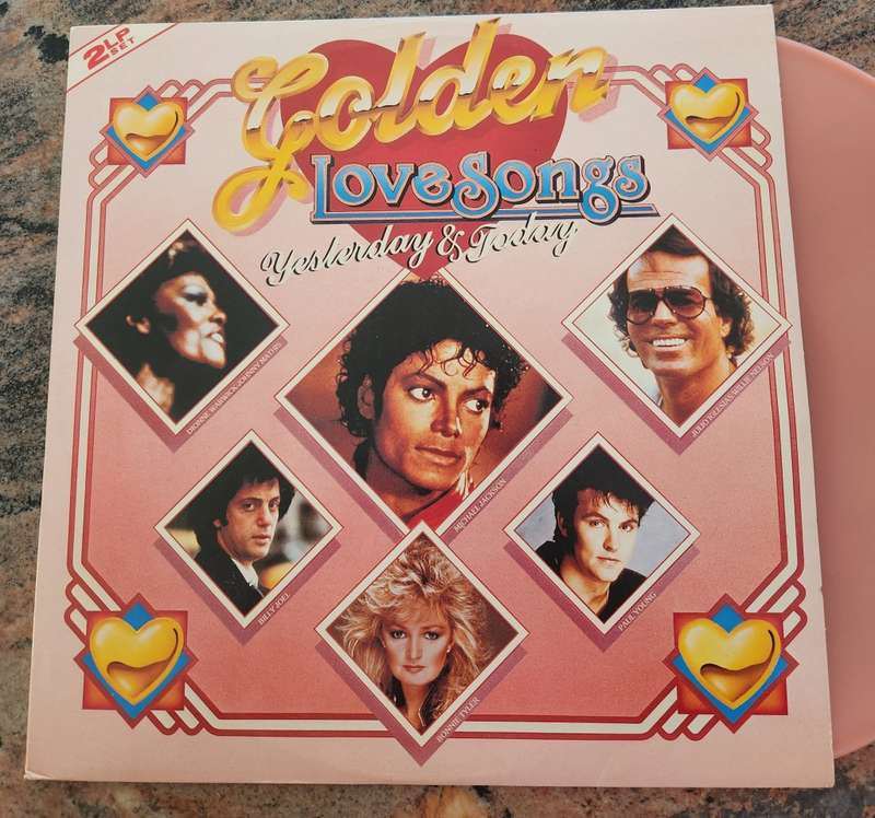 GOLDEN LOVE SONGS Yesterday & Today - Double LP (VG+/VG+) - Peach LP - CBS AGP 137/138 - Gatefold