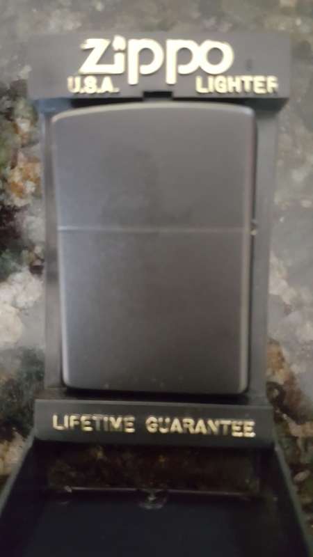 Original 1997 Marlboro Zippo Lighter Matte Black Compass New in Box