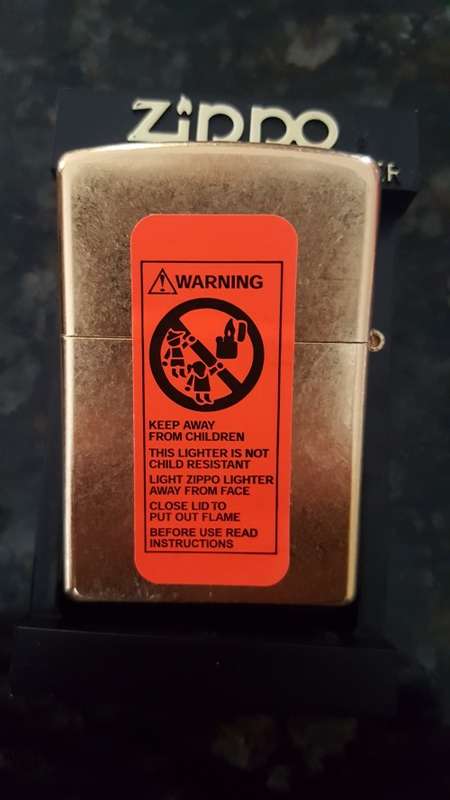 Original 2003 Marlboro Zippo Lighter Filter Pack Street Brass New in Box