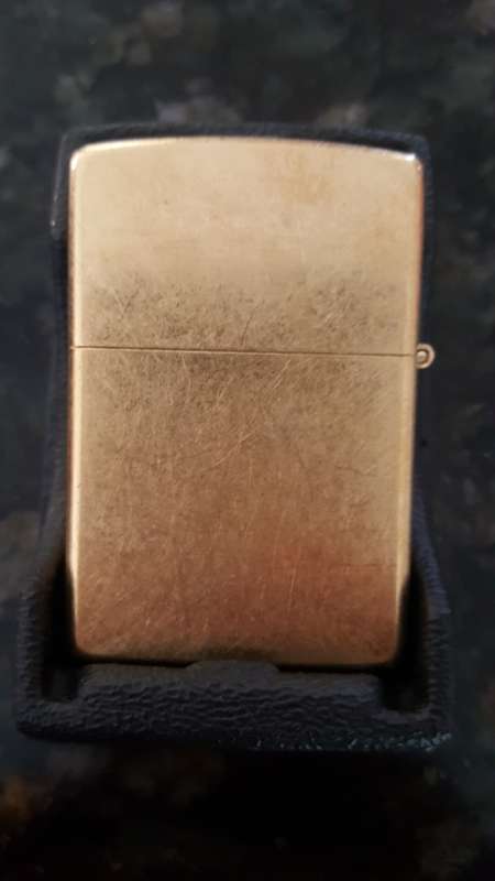 Original 2001 Marlboro Zippo Lighter Filter Pack Street Brass New in Box