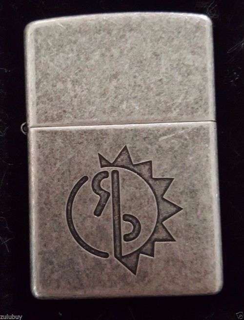 Original 1999 Marlboro Ranch Party Antique Silver Lighter Sun Moon Very Rare
