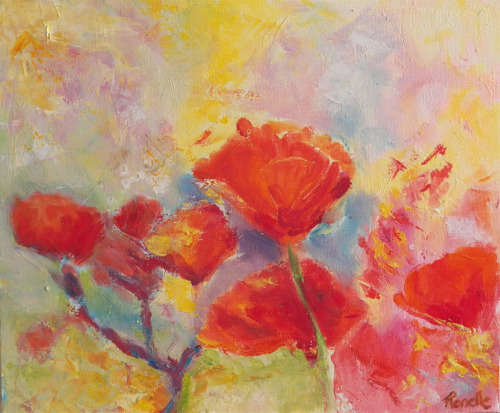 Floral Study II - Oil painting  (250mm x 300mm)