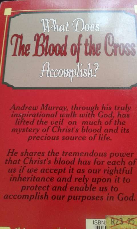 BOOK:  THE BLOOD OF THE CROSS - ANDREW MURRAY