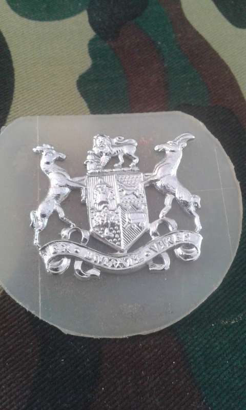 SADF WARRANT OFFICER CHROMED SLEEVE BADGE