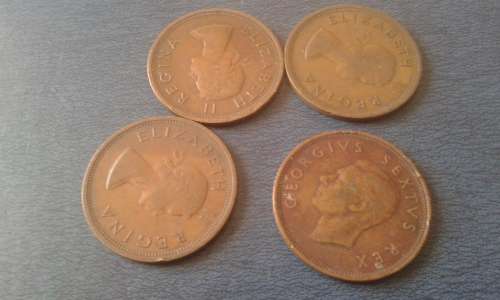 ONE PENNY (1952-1955) BID IS PER SET (SOUTH AFRICA)