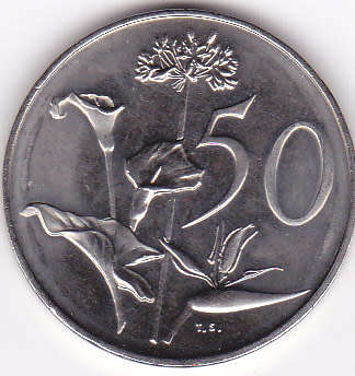RSA FIFTY CENT COINS (NICKEL)  ---BRILLIANT COINS--- BID IS PER COIN ---BUYER TO TAKE ALL