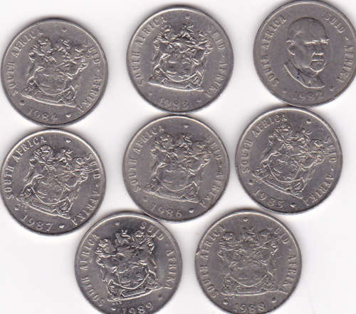 LOW START!!! RSA TEN CENTS NICKEL (1982-1989) BIDDER TO TAKE ALL