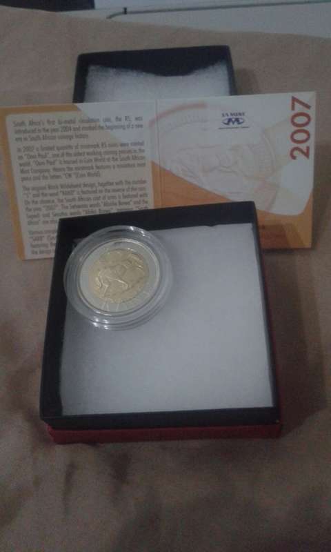 OOM PAUL 2007 BI-METAL R5*** WITH CERTIFICATE IN GIFT BOX ** (ONLY 5 AVAILABLE -BID PER COIN)