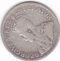 1930 UNION OF SOUTH AFRICA  SILVER THREEPENCE (TICKEY)