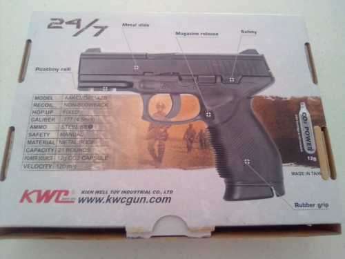 AIR GUN - KWC BRAND - STEEL BB`S - NON- BLOWBACK