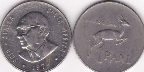 1979 RSA  NICKEL ONE RAND COINS ***GOOD COINS*****BID PER COIN