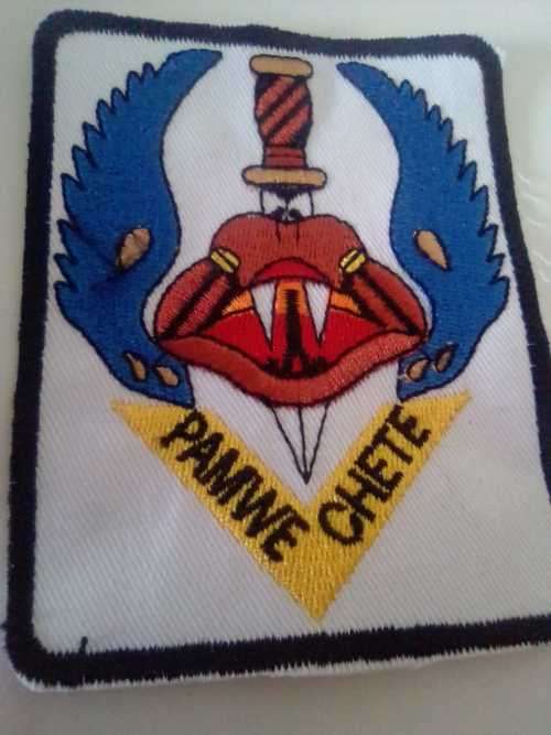 SADF 5 RECCE REGIMENT PAMWE CHETE TRACKSUIT BADGE - COLLECTORS COPY