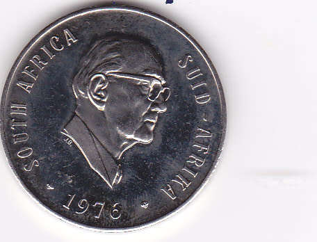 FIFTY CENTS NICKEL (RSA) 1976 - ALMOST PROOF LIKE