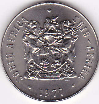 FIFTY CENTS NICKEL (RSA) 1977 - ALMOST PROOF LIKE
