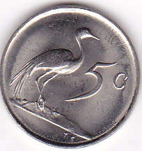 RSA FIVE CENT NICKEL - SET OF 10 (1970-1979)--BID PER SET