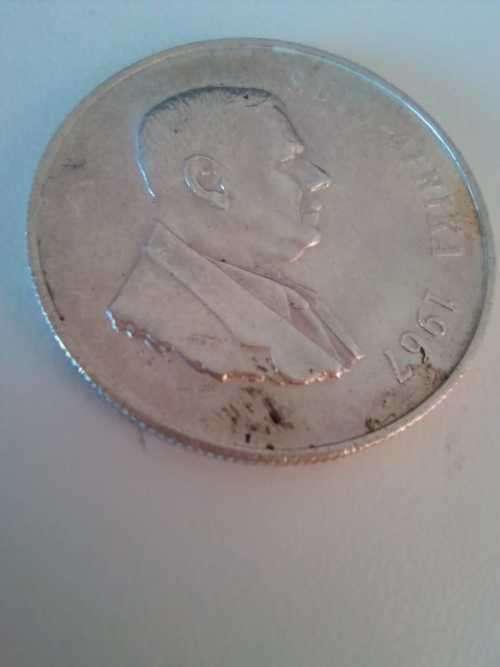 1967 R1 SILVER  PROOF COIN - AFRIKAANS- VERWOERD,