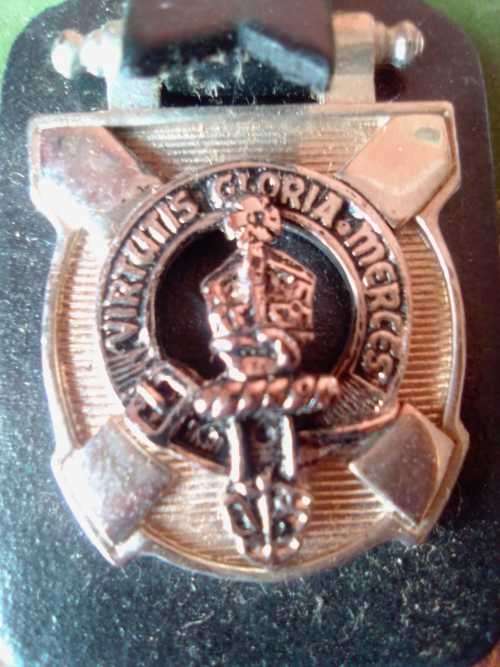 SCOTTISH CREST KEYRING SET - CLAN ROBERTSON - 2 KEYRINGS-  APPROVED BY THE COUNCIL OF SCOTTISH CHIEF