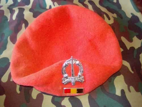 SADF MP/PROVOST SET (FULL) BERET(INCL. BADGE,BALKIE,ARMBAND,SHOULDER FLASH, MESS DRESS BADGES)